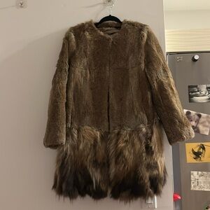 Rabbit & Raccoon Fur Coat
Size S/M